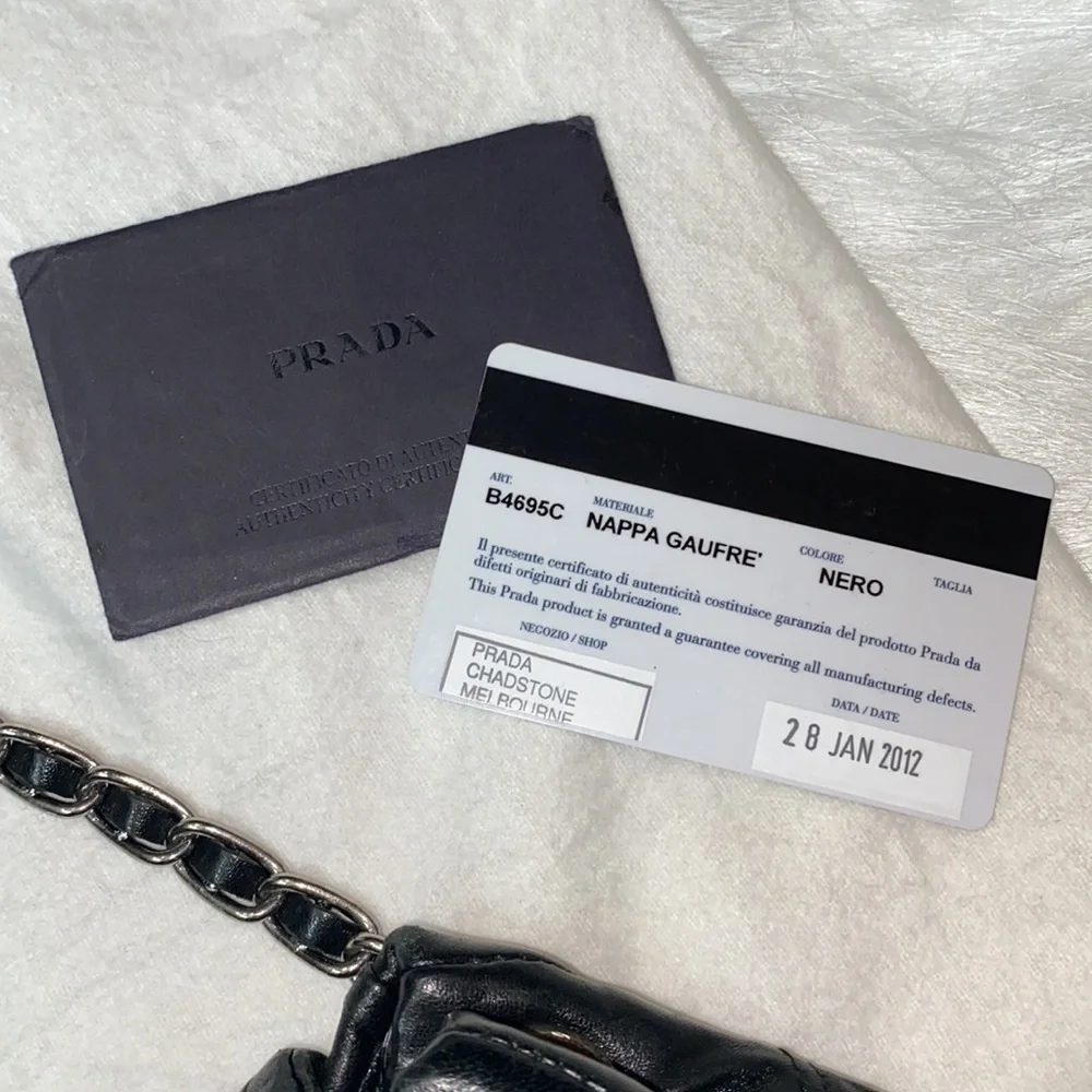 Prada Nappa Gaufre Chain - Picture 15 of 16